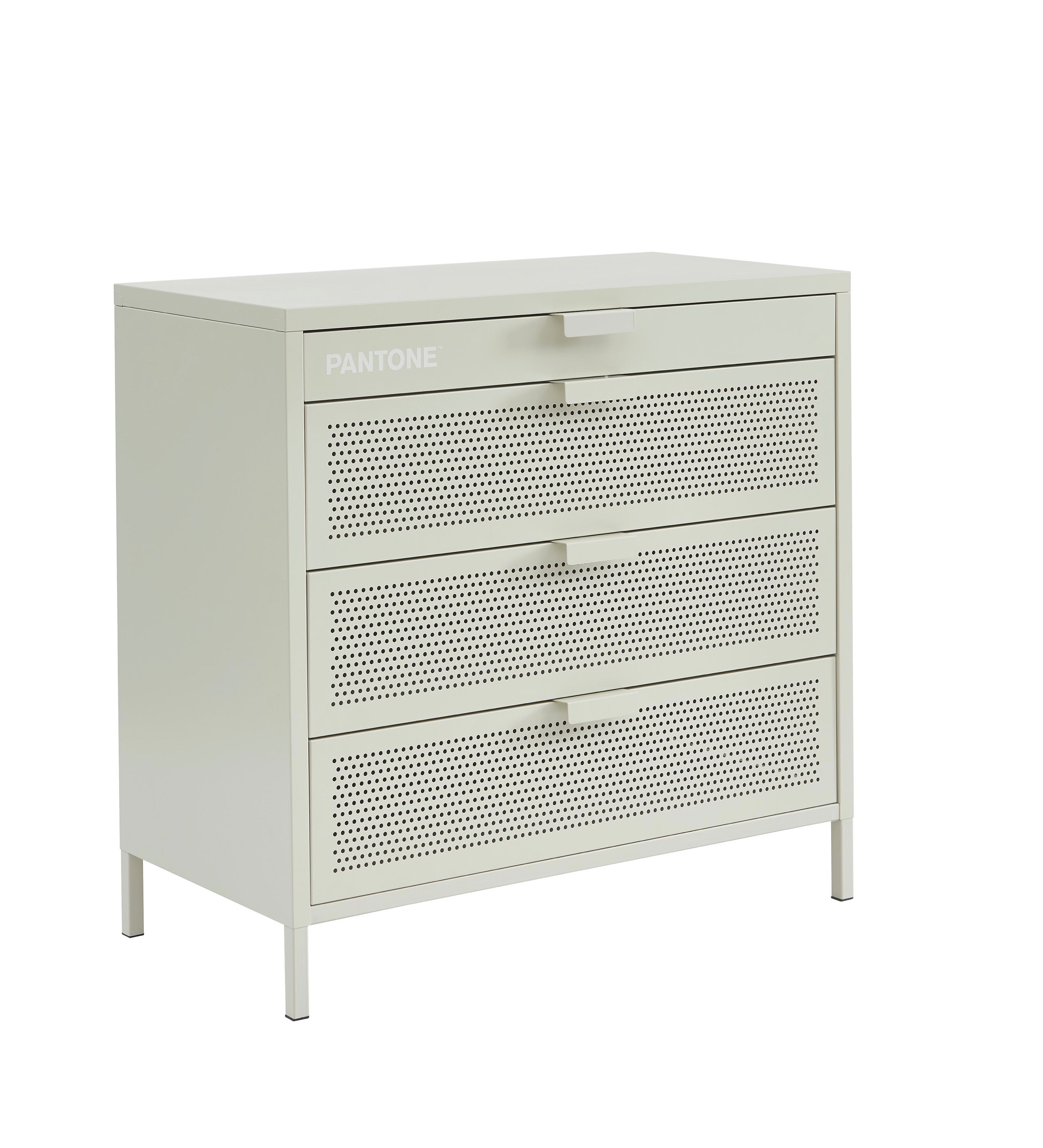 Commode - Métal - Beige Sable - 4 Tiroirs