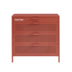 Cómoda - Metal - Terracota - 4 cajones