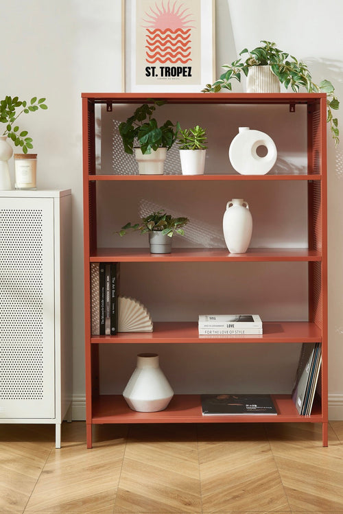 Bibliothèque - Métal - Terracotta