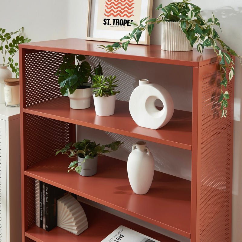 Bibliothèque - Métal - Terracotta