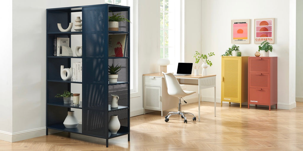 Bookcase - Metal - Midnight Blue