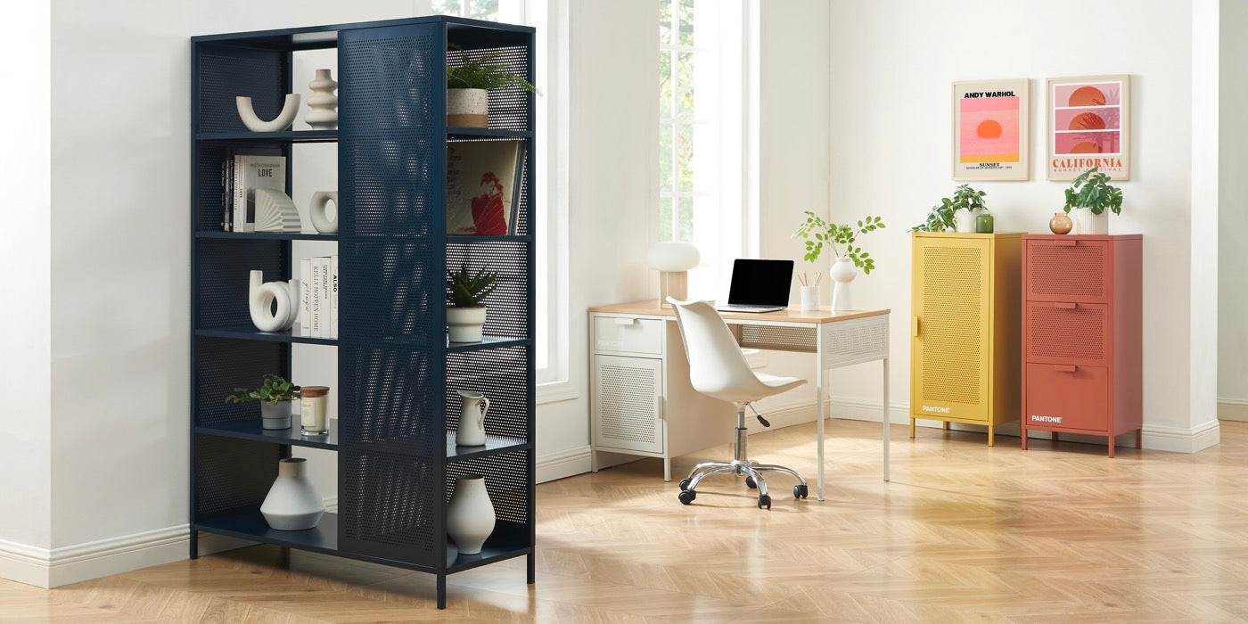Bookcase - Metal - Midnight Blue