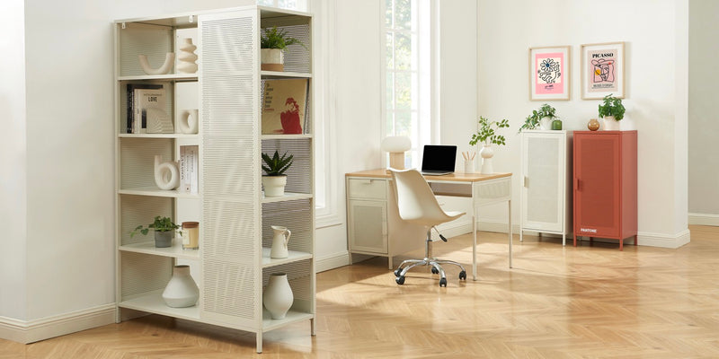 Bibliothèque - Métal - Beige Sable