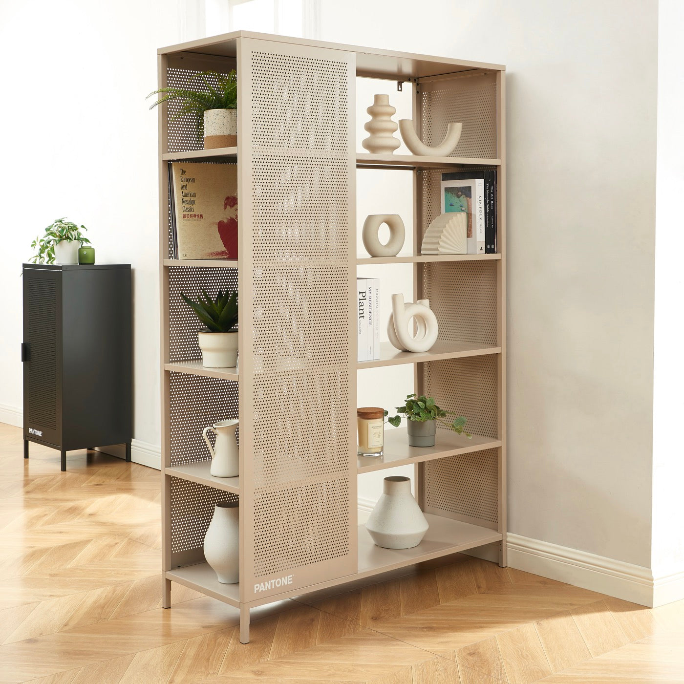 Bibliothèque - Métal - Taupe