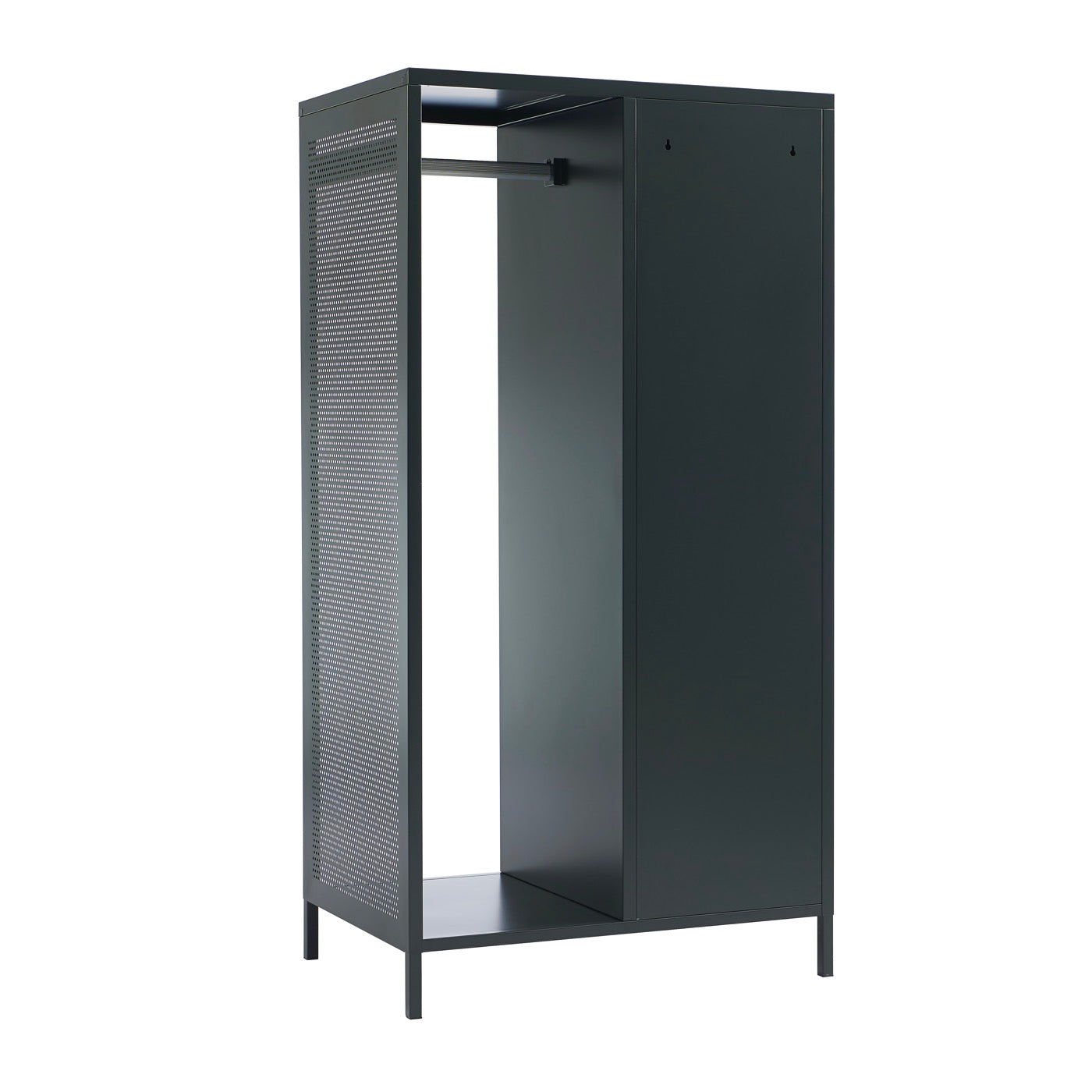 Vestiaire - Métal - Gris Anthracite Avec Penderie