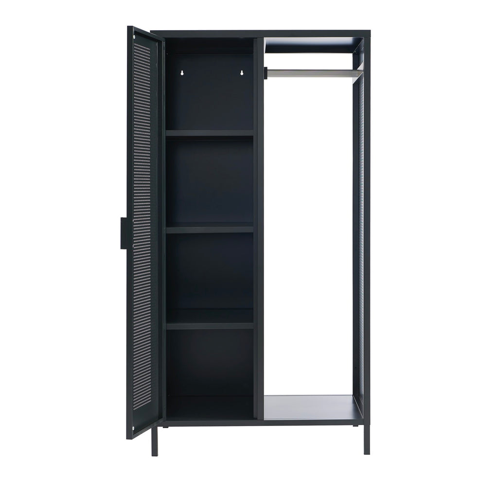 Vestiaire - Métal - Gris Anthracite Avec Penderie