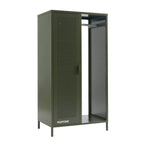 Cloakroom With Wardrobe - Metal - Olive Green