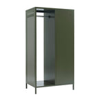 Cloakroom With Wardrobe - Metal - Olive Green