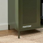 Cloakroom With Wardrobe - Metal - Olive Green