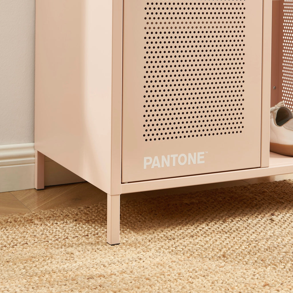 Vestiaire Avec Penderie - Métal - Rose Blush