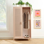 Vestiaire Avec Penderie - Métal - Rose Blush