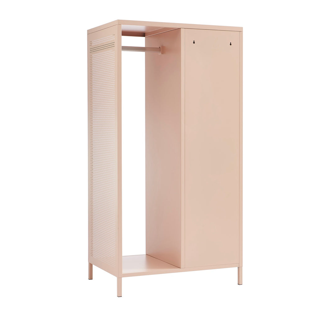 Vestiaire Avec Penderie - Métal - Rose Blush