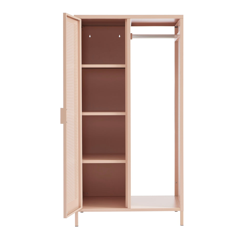 Vestiaire Avec Penderie - Métal - Rose Blush