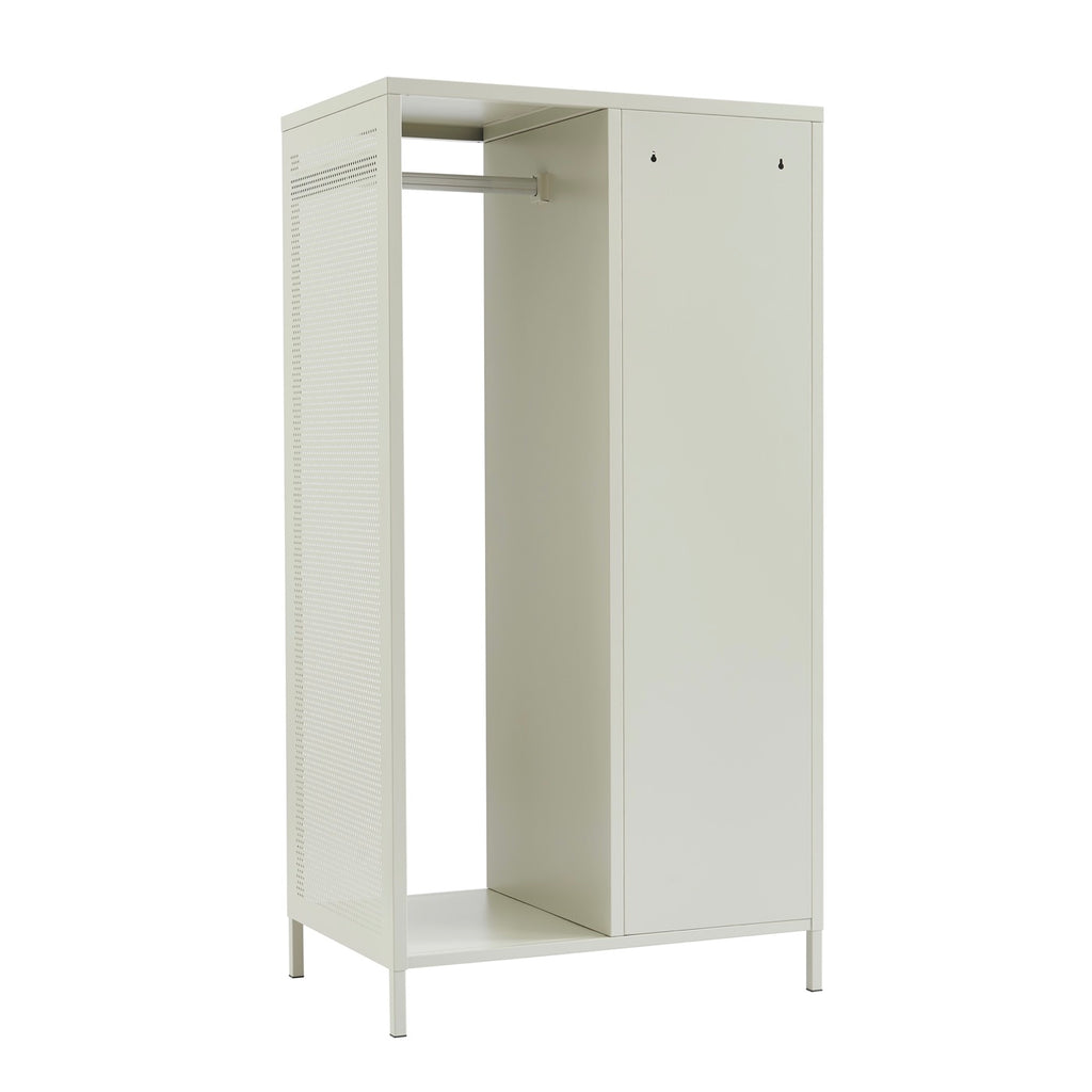 Vestiaire - Métal - Beige Sable Avec Penderie