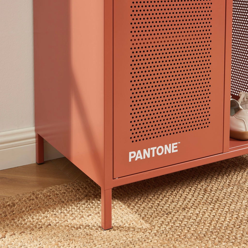 Vestiaire - Métal - Terracotta Avec Penderie