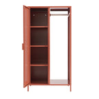 Vestiaire - Métal - Terracotta Avec Penderie