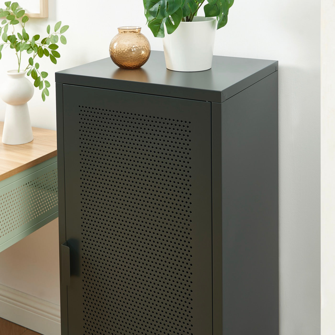 Office Pedestal - Metal - Anthracite Gray