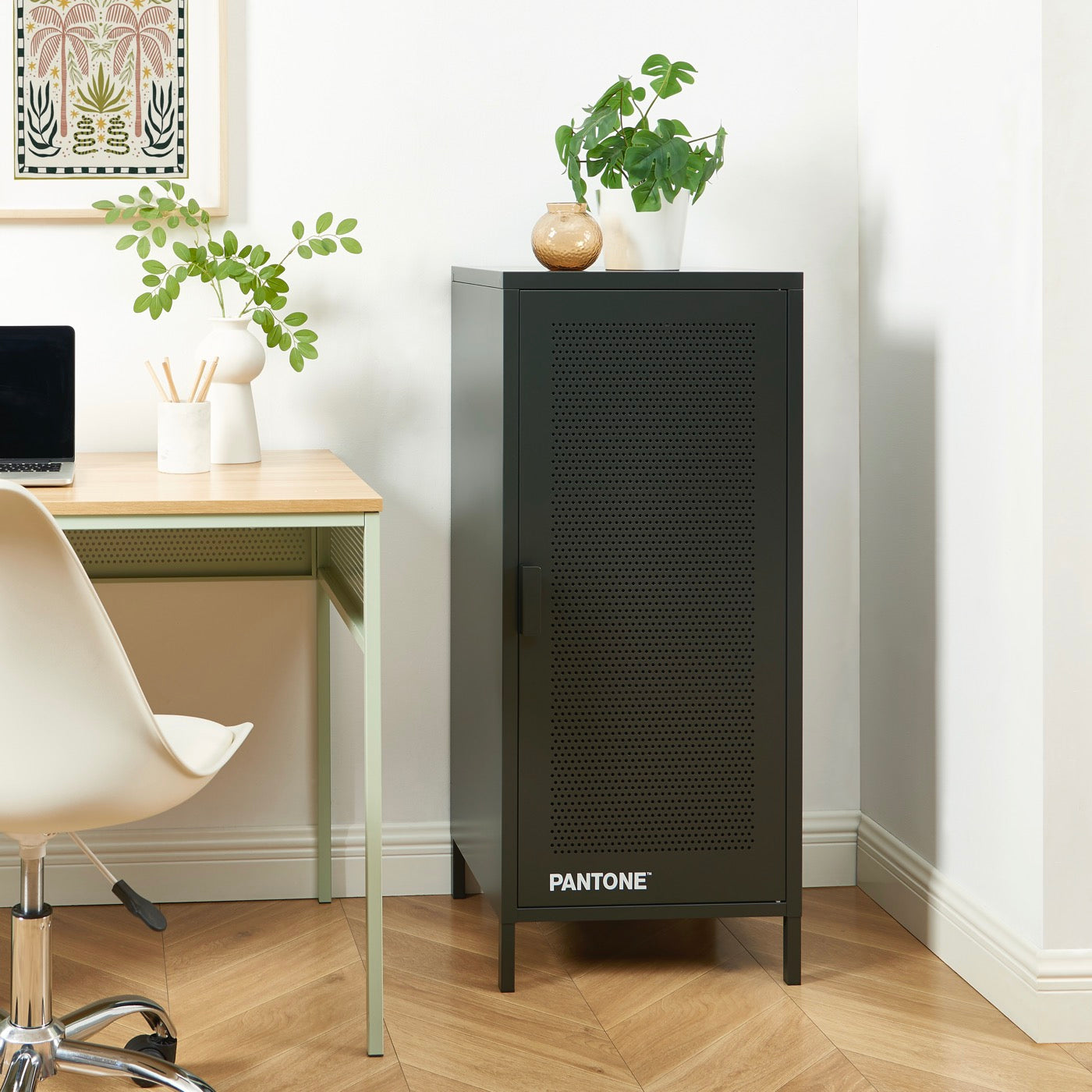 Office Pedestal - Metal - Anthracite Gray
