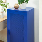Office Pedestal - Metal - Electric Blue