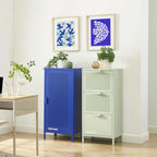 Office Pedestal - Metal - Electric Blue