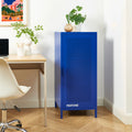Office Pedestal - Metal - Electric Blue