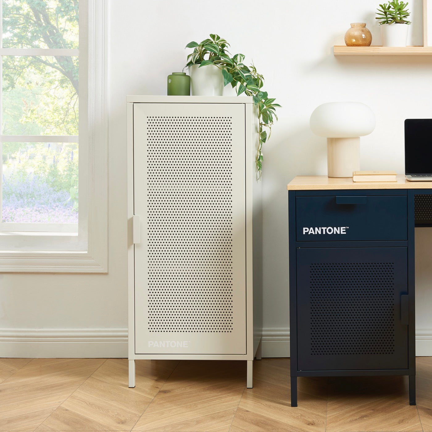 Caisson De Bureau - Métal - Beige Sable