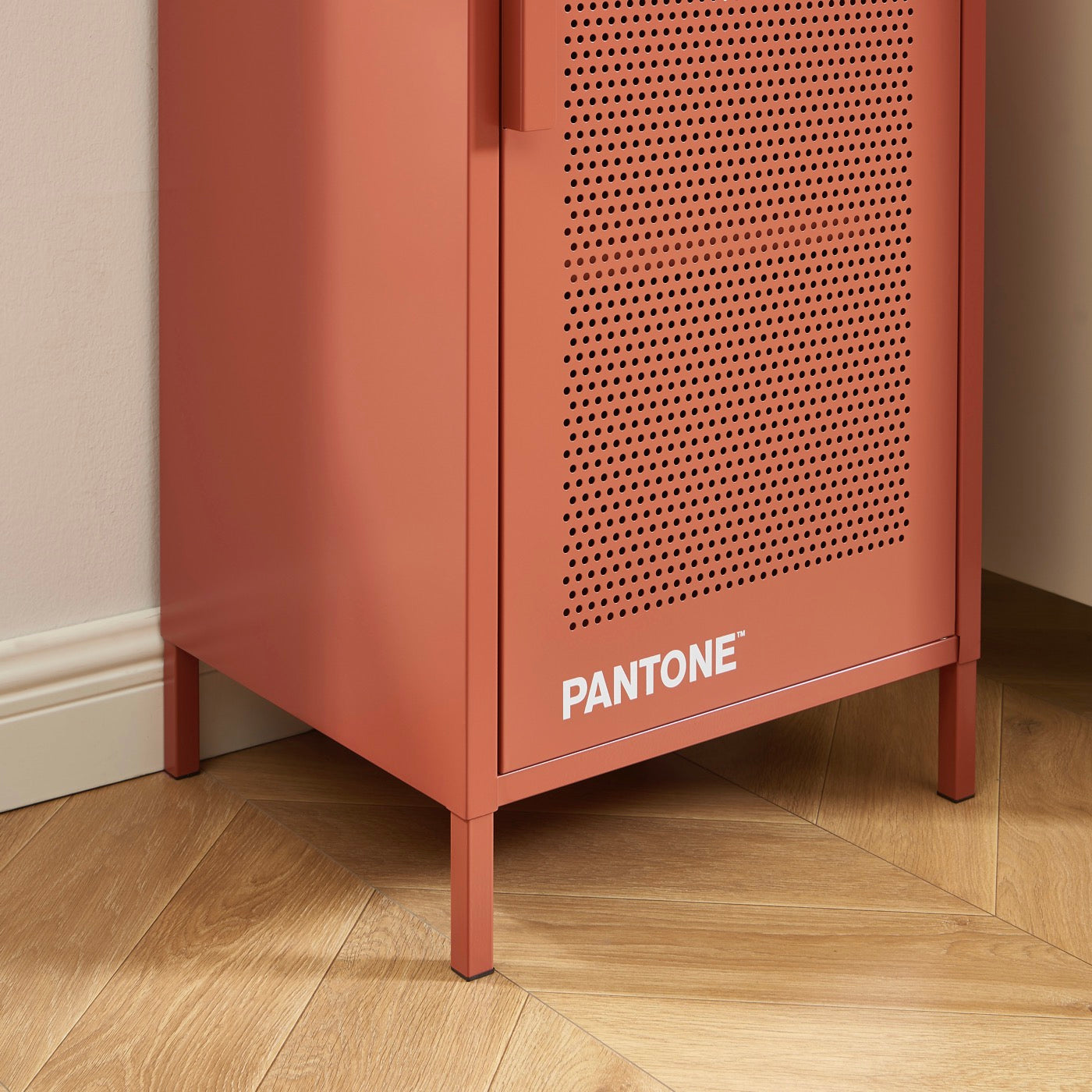 Office Pedestal - Metal - Terracotta