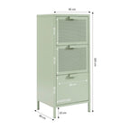 Office Unit - Metal - Almond Green - 3 Drawers