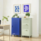 Office Unit - Metal - Almond Green - 3 Drawers