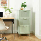 Office Unit - Metal - Almond Green - 3 Drawers