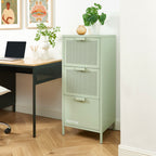 Office Unit - Metal - Almond Green - 3 Drawers