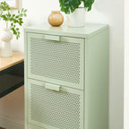 Office Unit - Metal - Almond Green - 3 Drawers