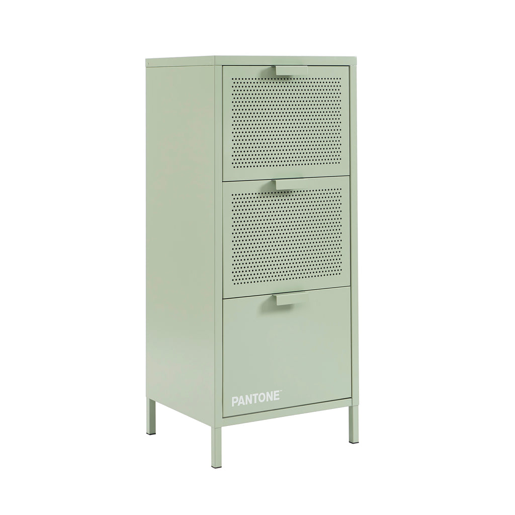 Office Unit - Metal - Almond Green - 3 Drawers