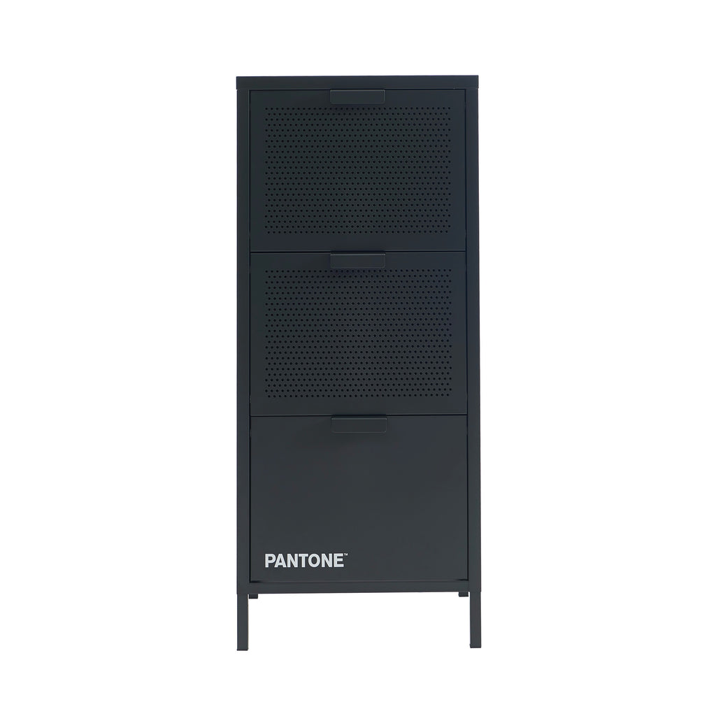 Mueble de Oficina - Metal - Gris Antracita - 3 Cajones