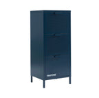Office Pedestal - Metal - Midnight Blue - 3 Drawers