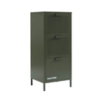 Office Unit - Metal - Olive Green - 3 Drawers