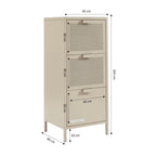 Office Unit - Metal - Taupe - 3 Drawers