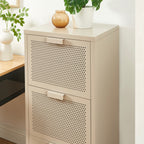 Office Unit - Metal - Taupe - 3 Drawers