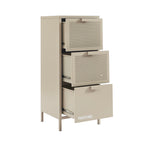 Office Unit - Metal - Taupe - 3 Drawers