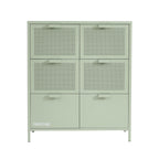 Commode - Métal - Vert Amande - 6 Tiroirs
