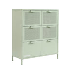 Commode - Métal - Vert Amande - 6 Tiroirs
