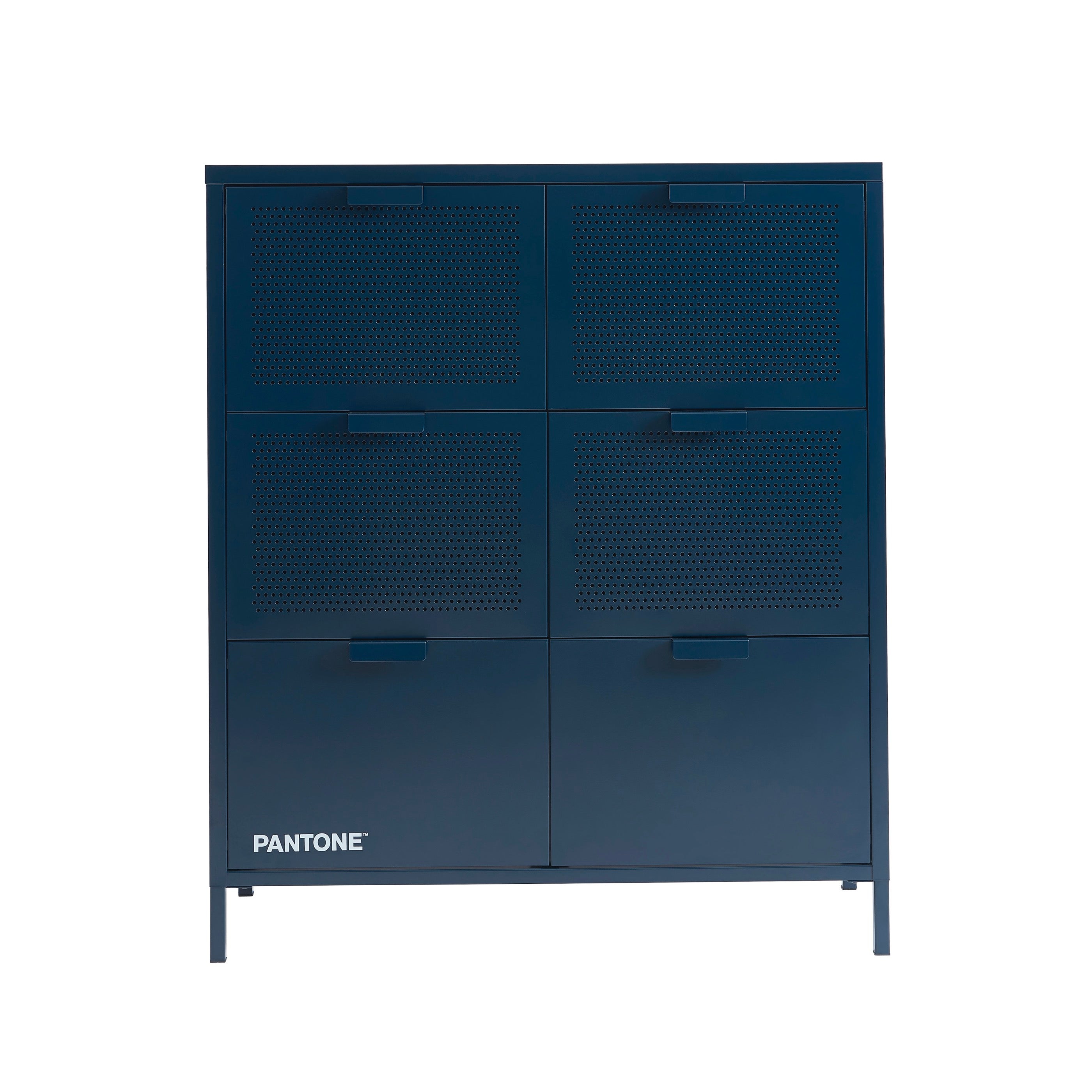 Commode - Métal - Bleu Nuit - 6 Tiroirs