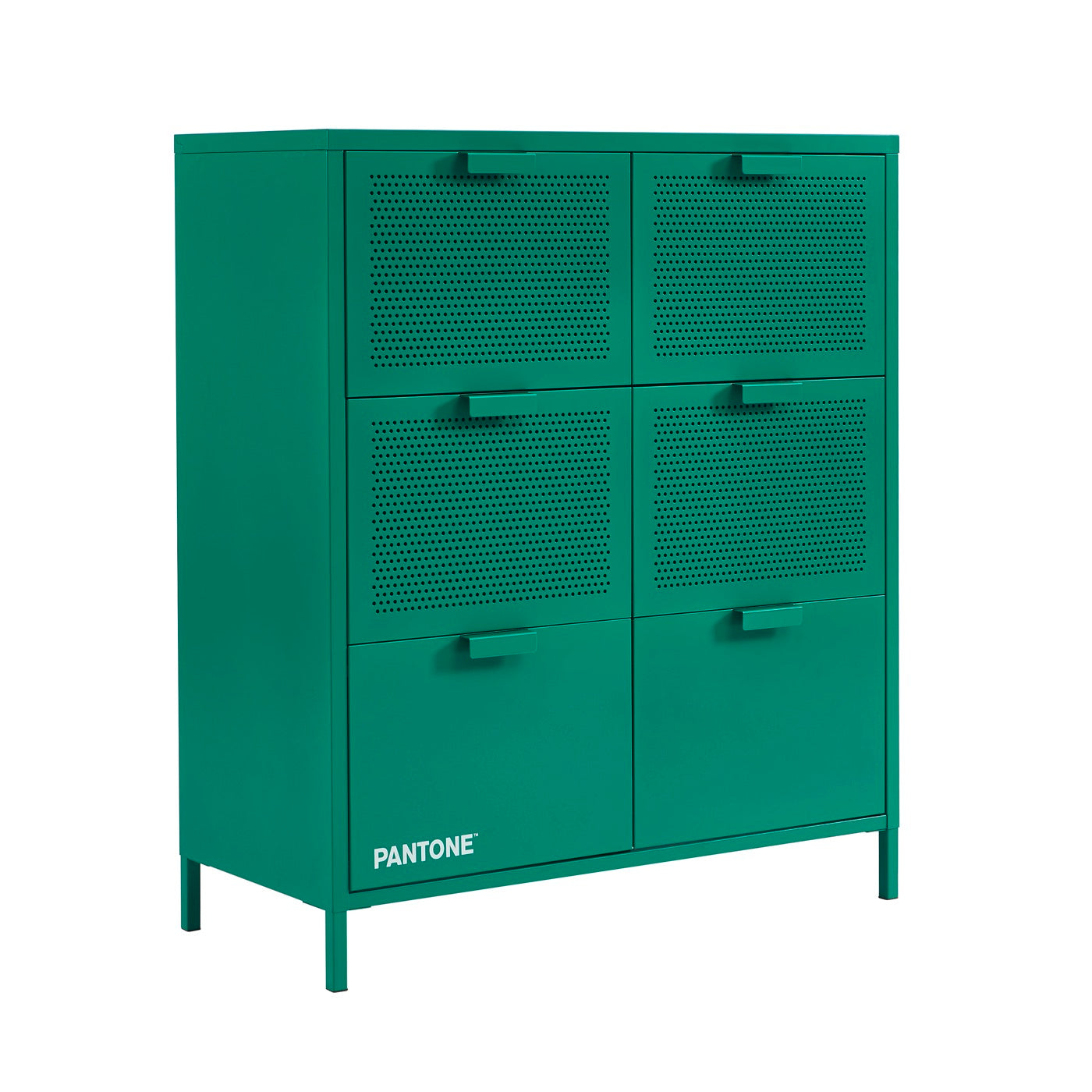 Commode - Métal - Vert Émeraude - 6 Tiroirs