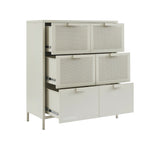 Commode - Métal - Beige Sable - 6 Tiroirs