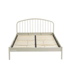 Lit - Métal - Beige Sable - Sommier Inclus