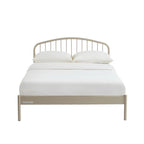 Lit 140x190 - Métal - Taupe - Sommier Inclus