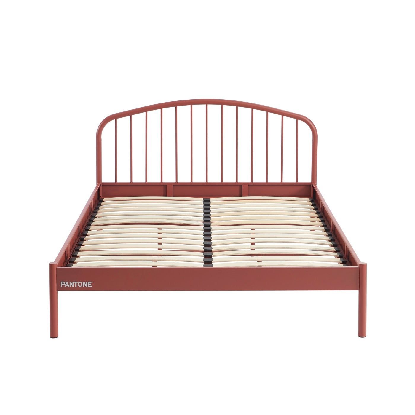 Lit 140x190 - Métal - Terracotta - Sommier Inclus