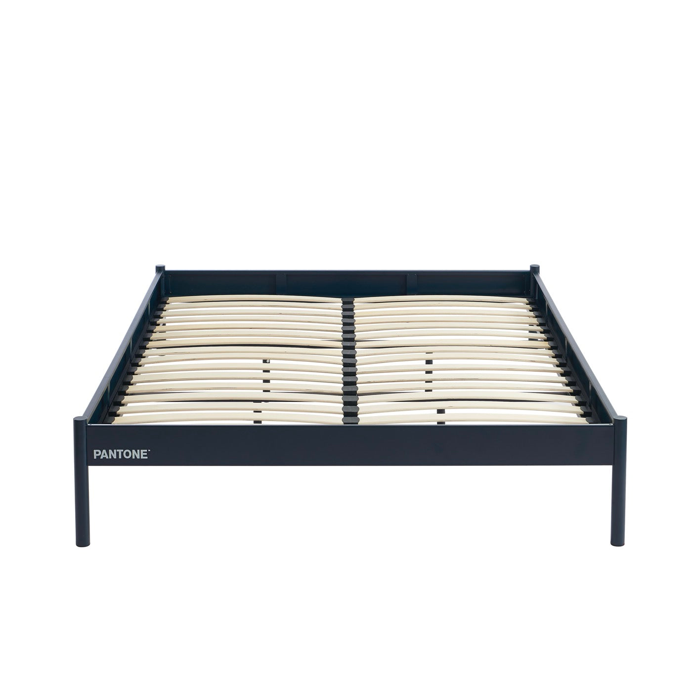 Lit 140x190 - Métal - Bleu Nuit - Sommier Inclus
