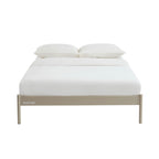 Lit 140x190 - Métal - Taupe - Sommier Inclus