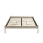 Lit 140x190 - Métal - Taupe - Sommier Inclus